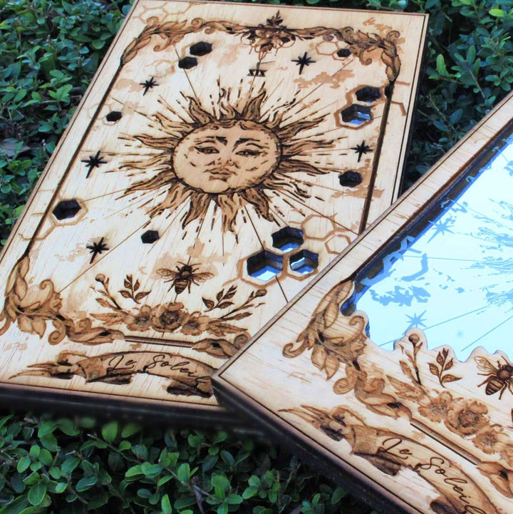 Les miroirs de cartes de tarot du soleil Olivenorma