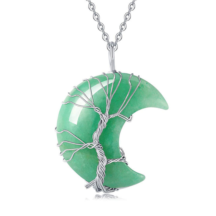 Collier Chakra Lune Naturel Olivenorma