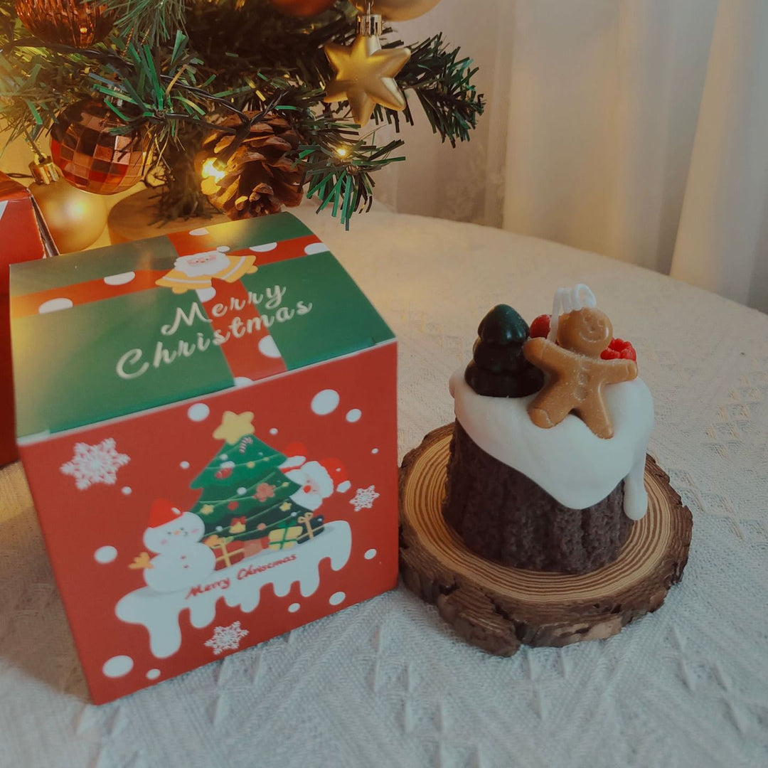 Bougie modèle biscuit gâteau de Noël Olivenorma
