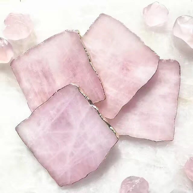 Décoration de dessous de verre en quartz rose Olivenorma - image 5