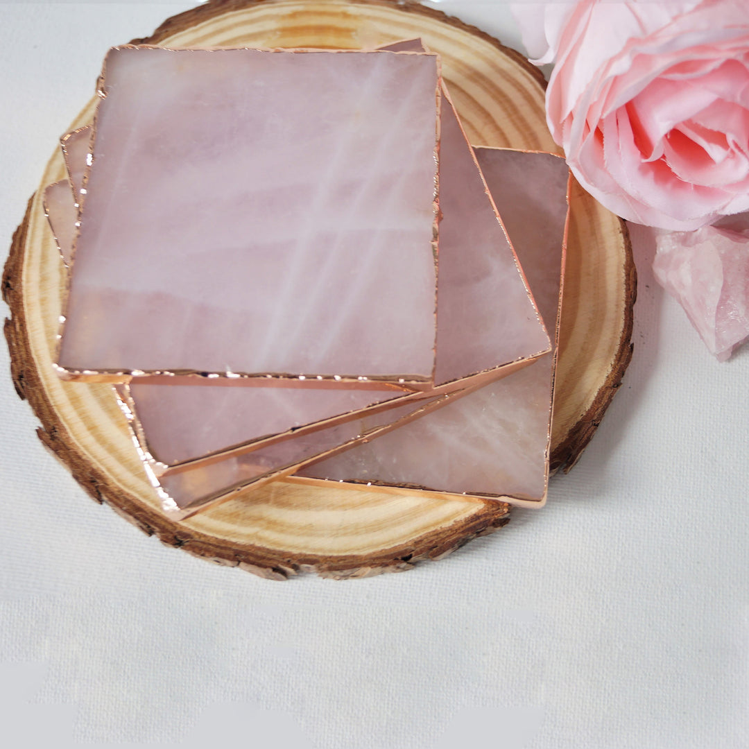 Décoration de dessous de verre en quartz rose Olivenorma - image 12