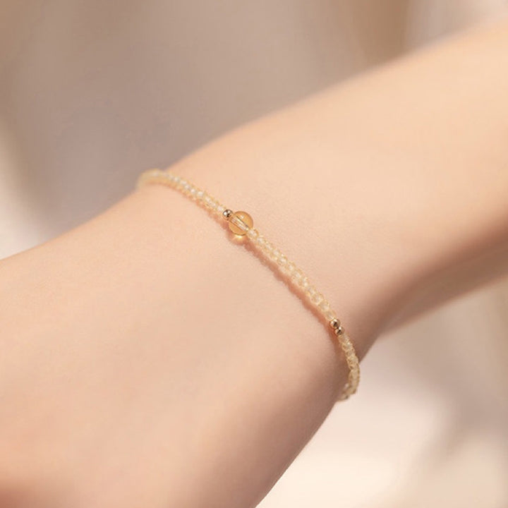 Bracelet énergétique en pierres précieuses citrines Bright Galaxy