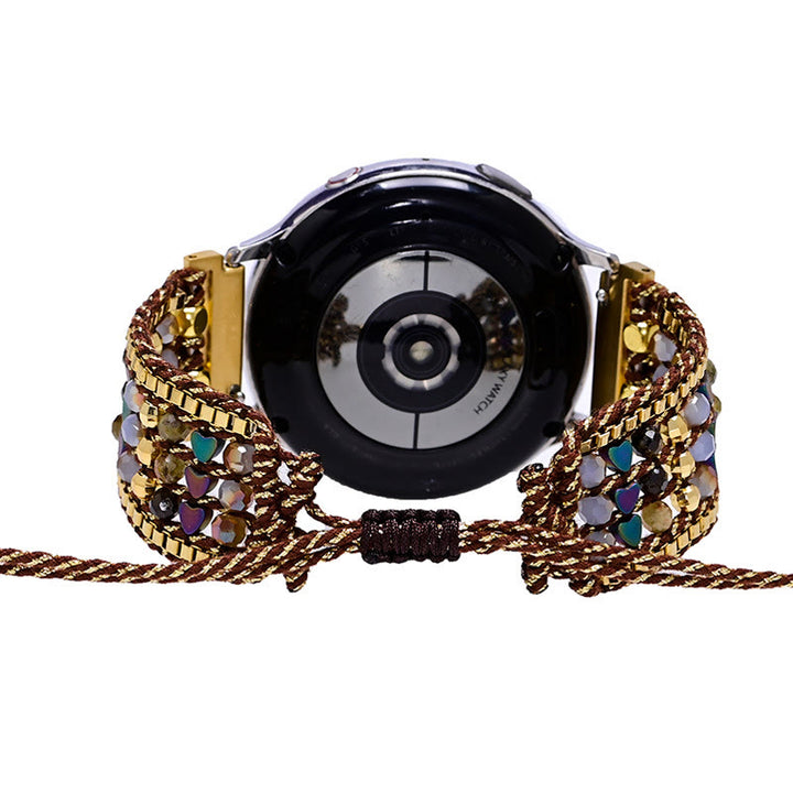 Bracelet Samsung tressé en perles de cristal hématite Olivenorma