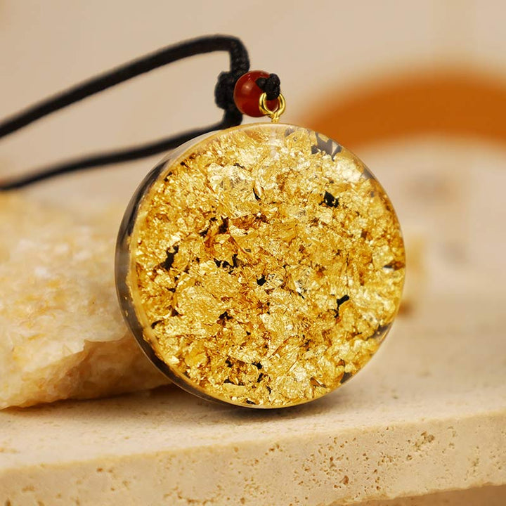 Collier de transformation en obsidienne avec Hamsa