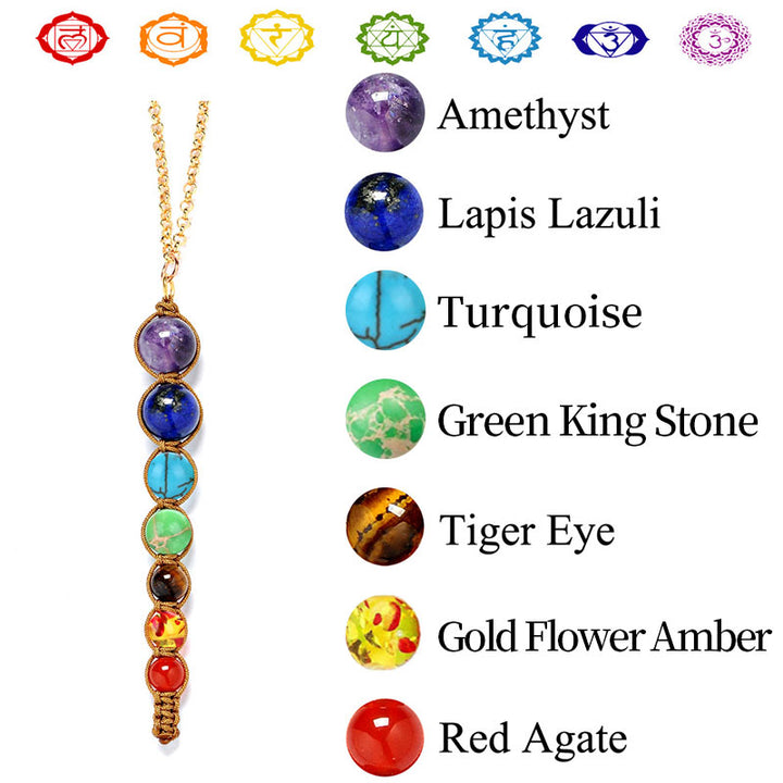 Collier de guérison des chakras orgonite Olivenorma