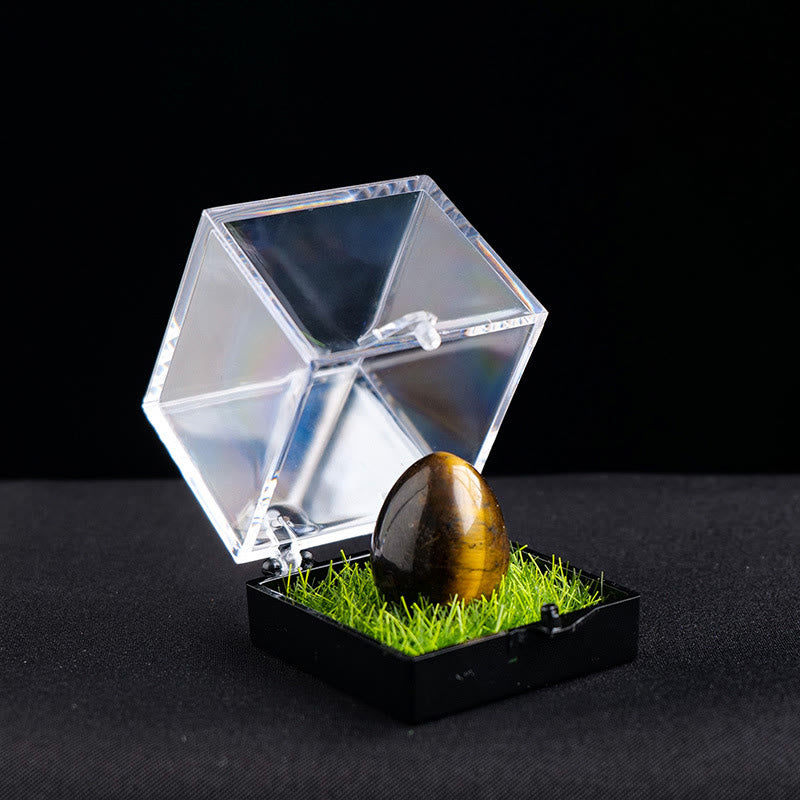 Œuf en cristal naturel brut ornemental Olivenorma