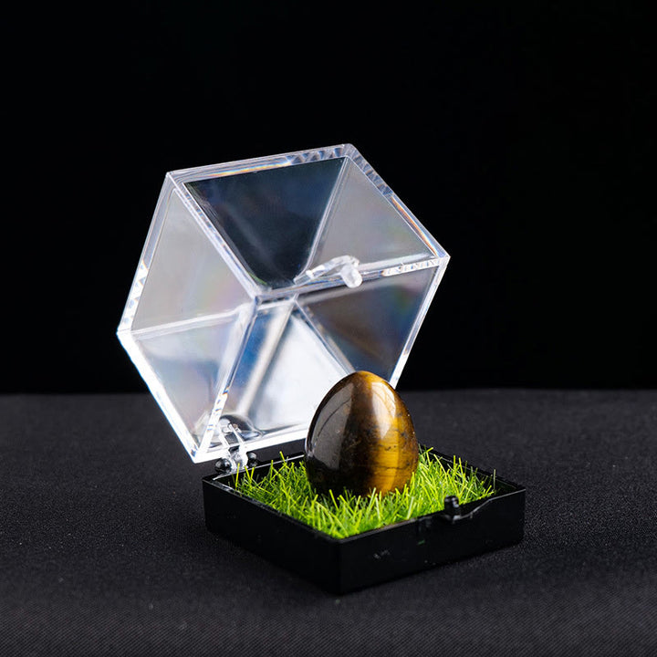 Œuf en cristal naturel brut ornemental Olivenorma