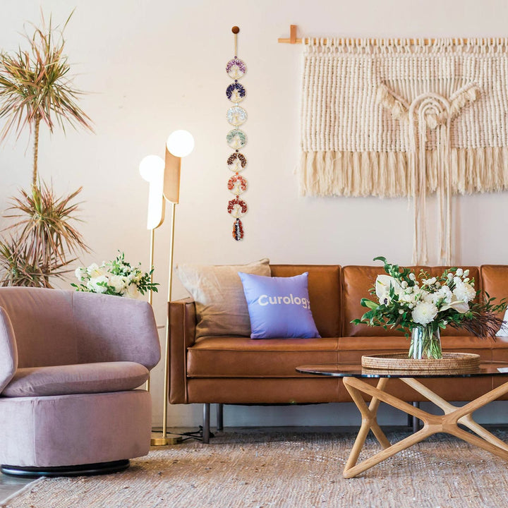 Décoration murale arbre de vie Feng Shui en cristal à 7 chakras Olivenorma