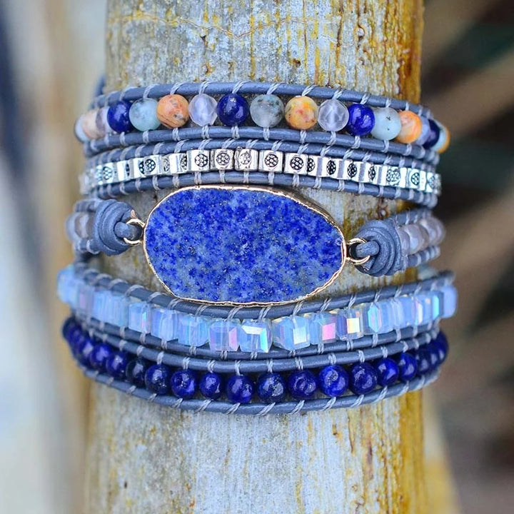 Bracelet de guérison en lapis-lazuli