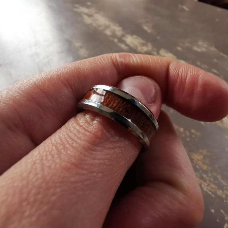 Bague Yggdrasil - acier inoxydable