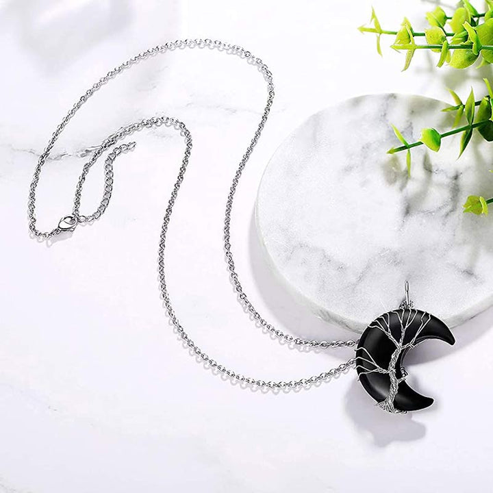 Collier de lune en cristal naturel Olivenorma