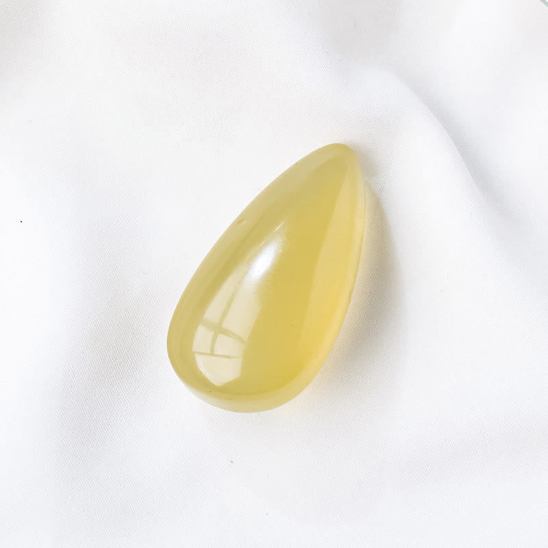Pierre naturelle polie en forme de goutte de cristal naturel Olivenorma