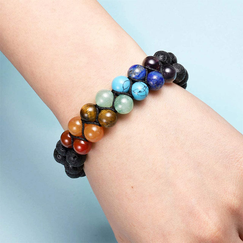 Bracelet de guérison des chakras orgonite Olivenorma