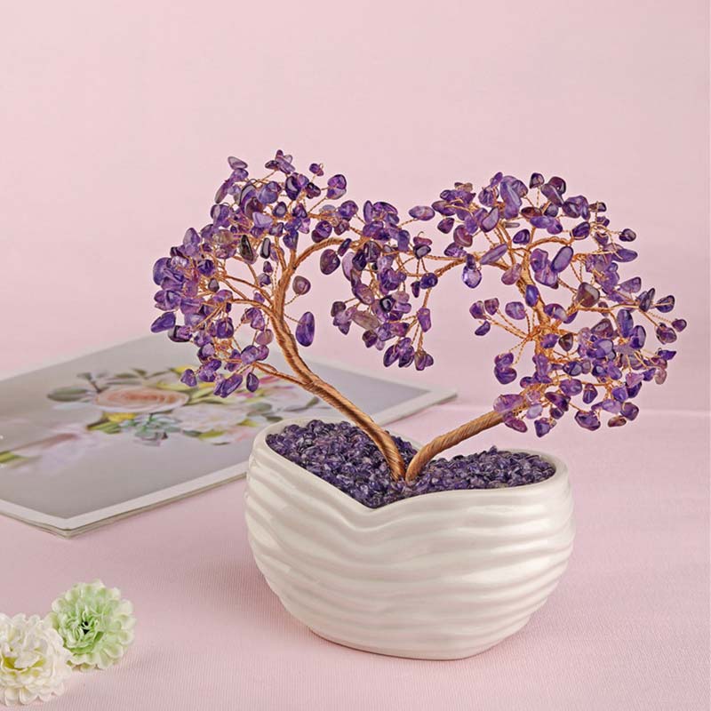 Arbre Feng Shui en pierre de cristal naturelle Olivenorma Chakra