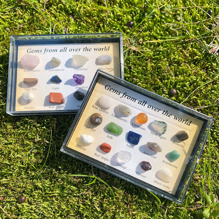 Ensemble de 15 pierres précieuses en cristal naturel Olivenorma pour décoration