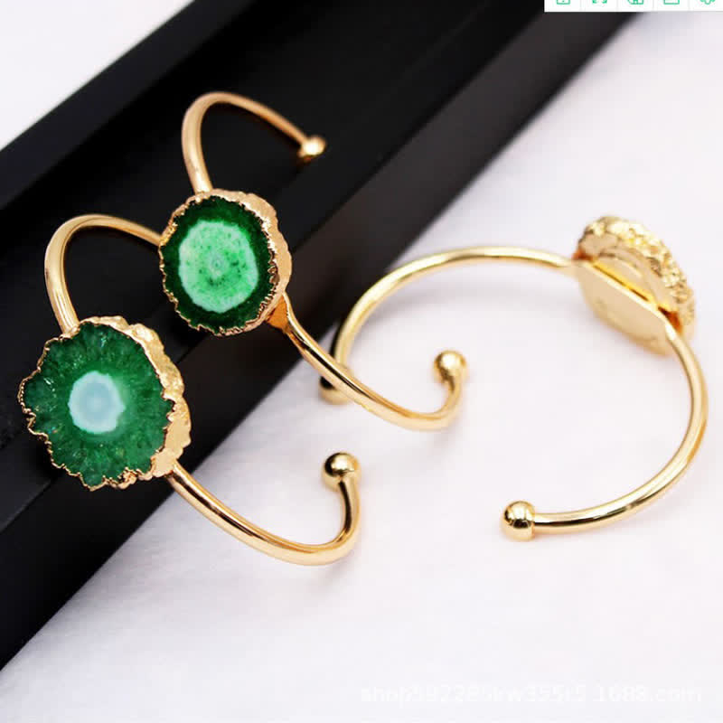 Bracelet en pierres précieuses naturelles avec tournesol irrégulier