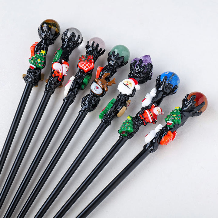 Cadeaux de Noël pour enfants Olivenorma Baguettes magiques en cristal naturel