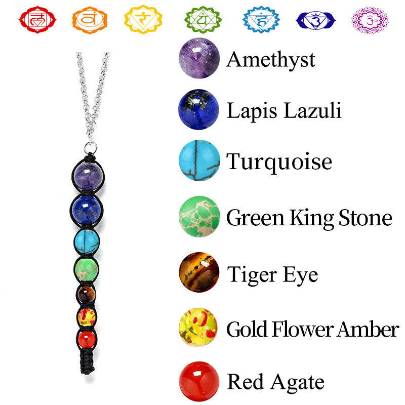 Collier de guérison des chakras orgonite Olivenorma