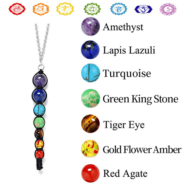 Collier de guérison des chakras orgonite Olivenorma