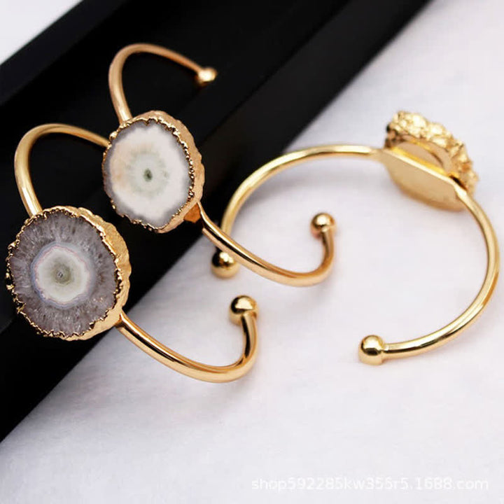 Bracelet en pierres précieuses naturelles avec tournesol irrégulier