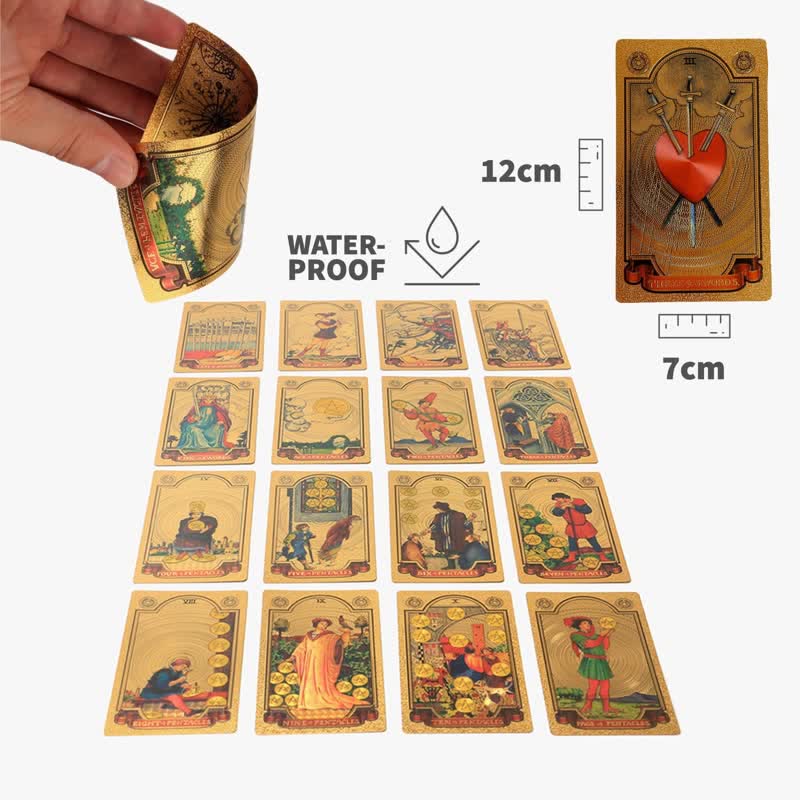 Cartes de tarot divinatoires holographiques de luxe de qualité supérieure Olivenorma