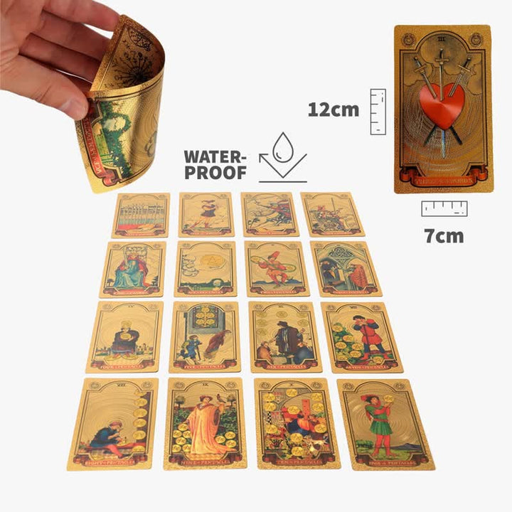 Cartes de tarot divinatoires holographiques de luxe de qualité supérieure Olivenorma