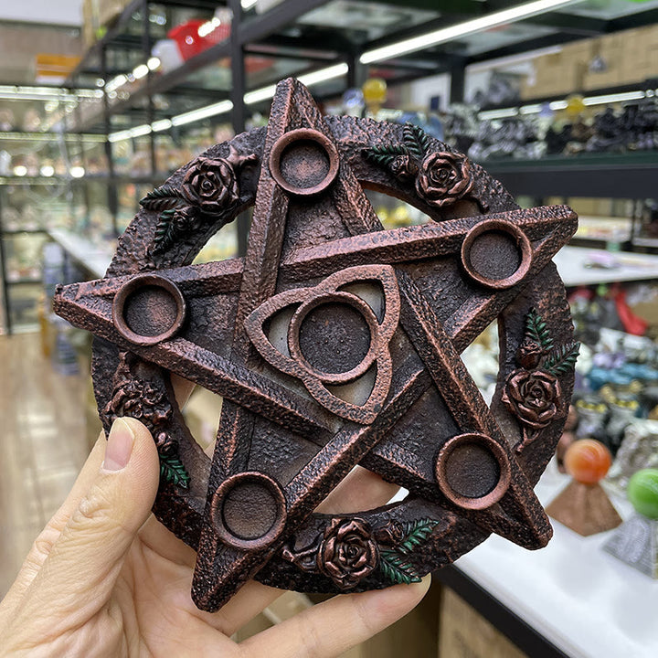 Support de boule de cristal en forme d'étoile à cinq branches Olivenorma