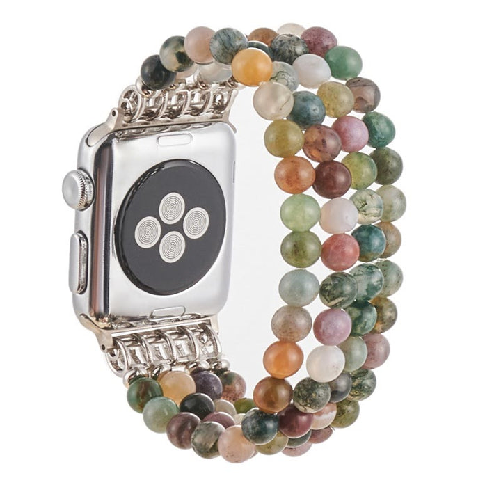 Bracelet de montre compatible avec le bracelet en perles d'œil de tigre Olivenorma