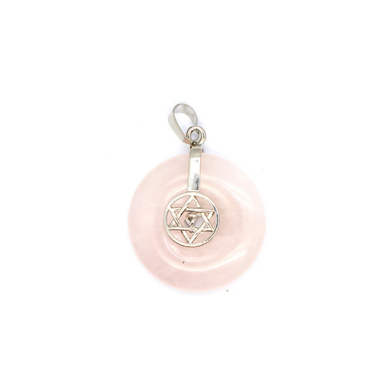 Collier Arbre de vie avec boucle de paix en cristal naturel Olivenorma