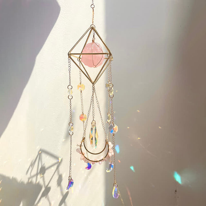 Ornement en pierre précieuse attrape-soleil en cristal Rainbow Maker Olivenorma