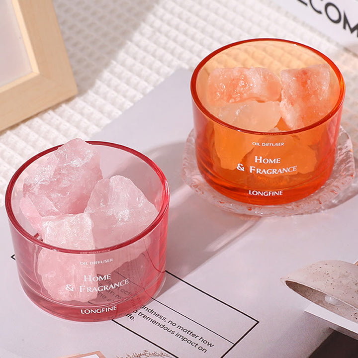 Lampe d'aromathérapie en cristal pour diffuseur d'huiles essentielles sans feu Olivenorma