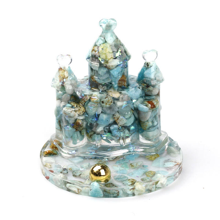 Support de téléphone portable en époxy avec gravier en cristal naturel Olivenorma