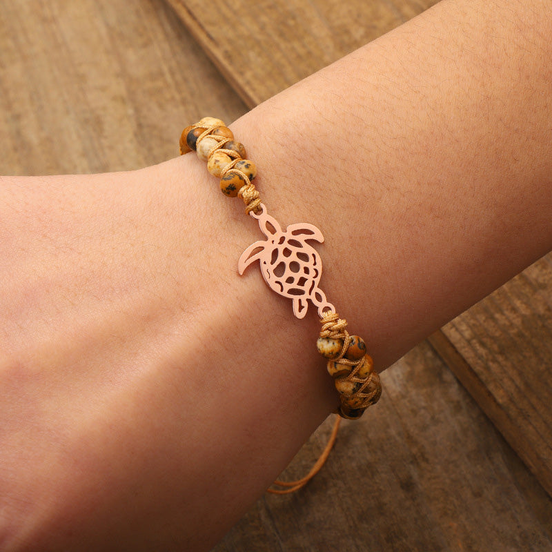 Bracelet Tortue en Pierre Naturelle