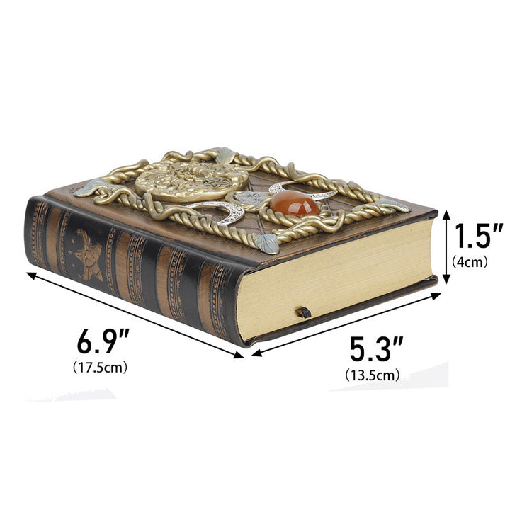 Carnet de notes Olivenorma en agate rouge, lune, étoile, signe du zodiaque, jumeaux