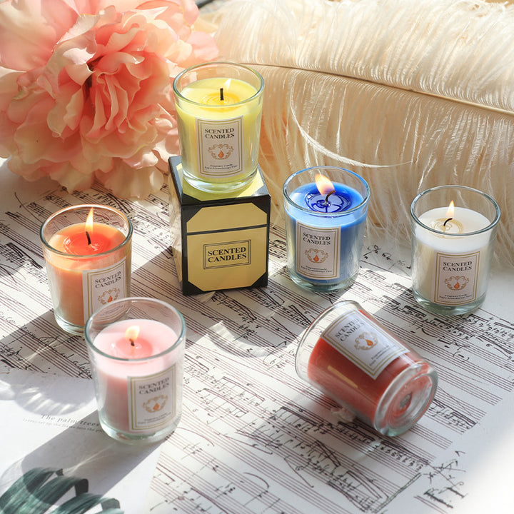 Bougie parfumée en verre Olivenorma pour la Saint-Valentin