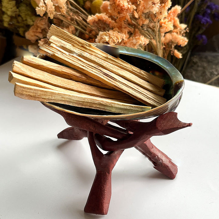 Bâton sacré de méditation purifiante en cristal d'aromathérapie Palo Santo Olivenorma