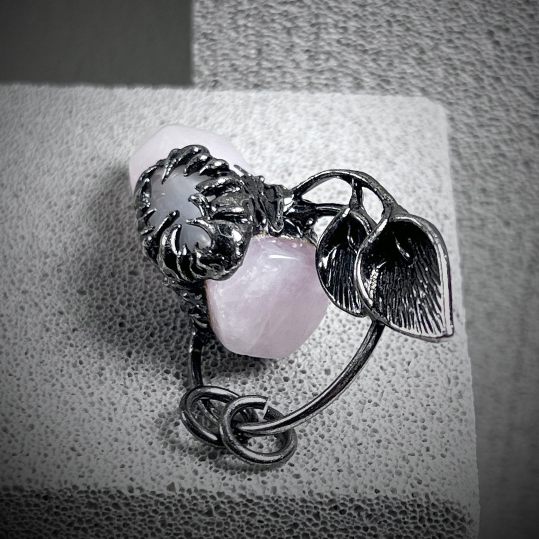 Collier avec pendentif en pierre précieuse en cristal à gratter fantôme d'Halloween Olivenorma