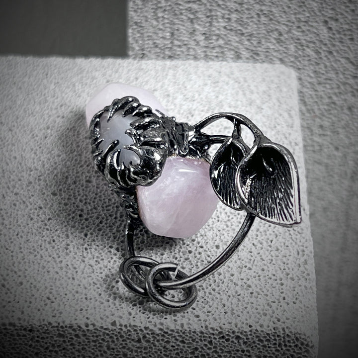 Collier avec pendentif en pierre précieuse en cristal à gratter fantôme d'Halloween Olivenorma