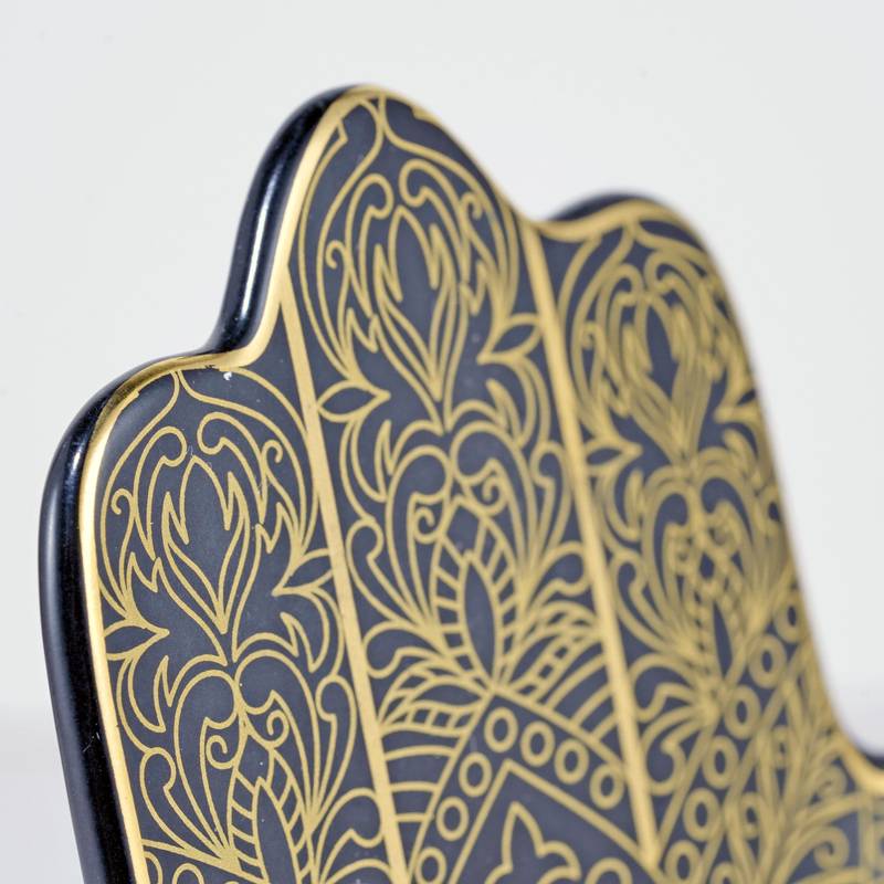 Sous-verre en cristal céramique Olivenorma Hamsa Evil Eye