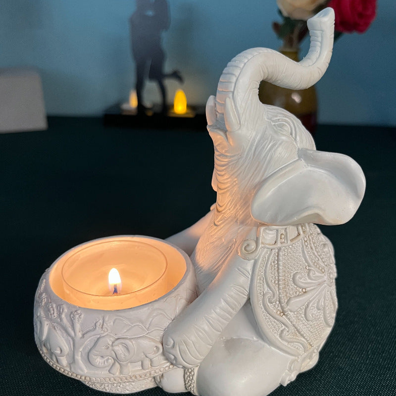 Bougeoir indien Olivenorma Diwali Elephant Menorah Ganesha