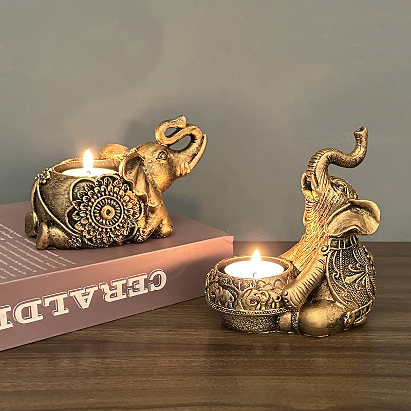 Bougeoir indien Olivenorma Diwali Elephant Menorah Ganesha