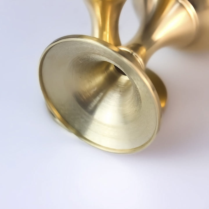 Calice en laiton de méditation divinatoire de pentacle lunaire triphasé Olivenorma