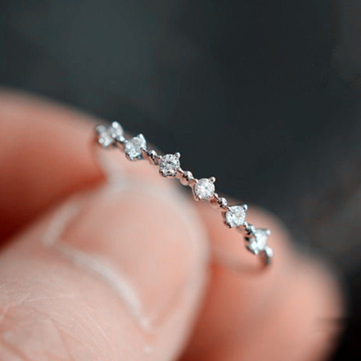 Bague Olivenorma en argent sterling S925 avec zirconium