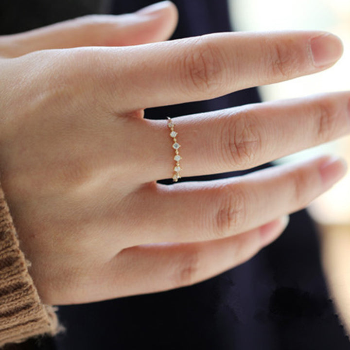 Bague Olivenorma en argent sterling S925 avec zirconium