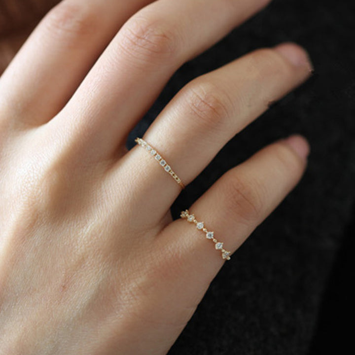 Bague Olivenorma en argent sterling S925 avec zirconium