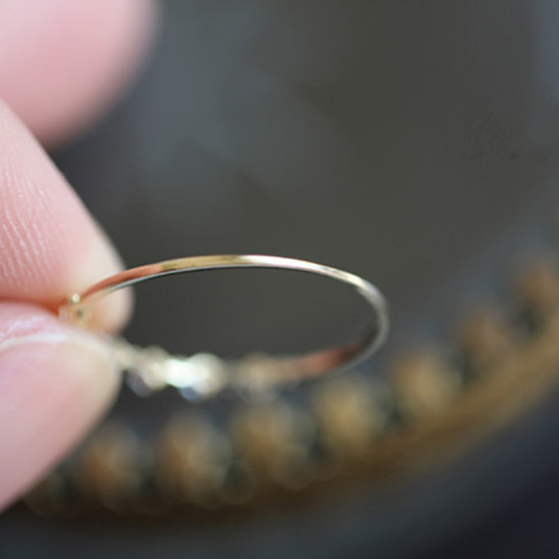 Bague Olivenorma en argent sterling S925 avec zirconium