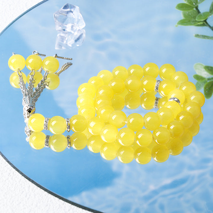 Bracelet chapelet musulman Olivenorma 10 mm 33 cristaux