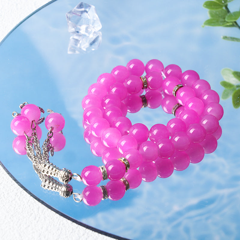 Bracelet chapelet musulman Olivenorma 10 mm 33 cristaux