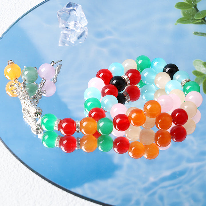 Bracelet chapelet musulman Olivenorma 10 mm 33 cristaux