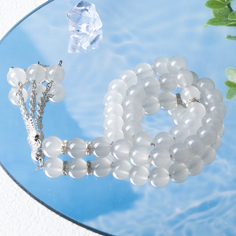 Bracelet chapelet musulman Olivenorma 10 mm 33 cristaux